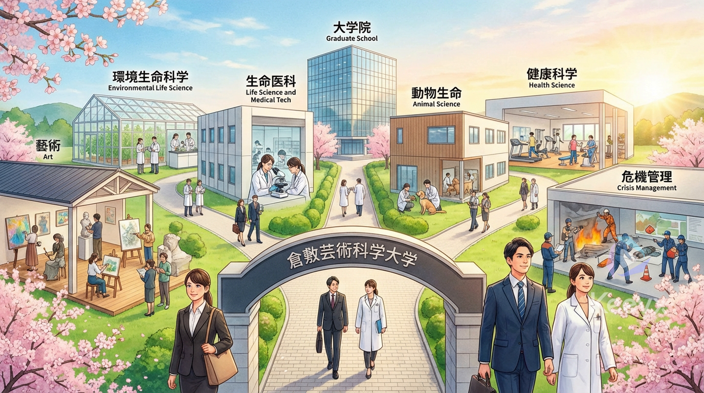 倉敷藝術科學大學學科特色圖