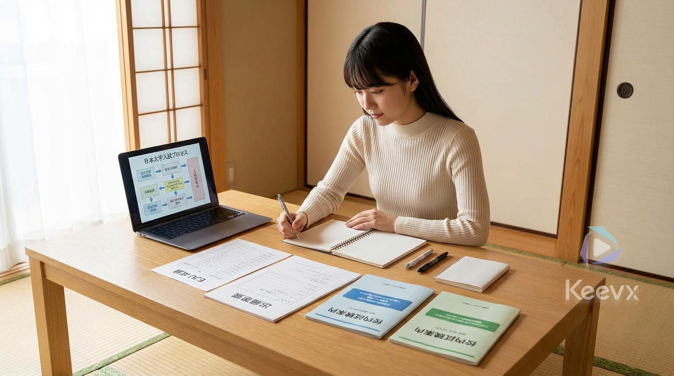 從 EJU 到日本大學出願的流程感