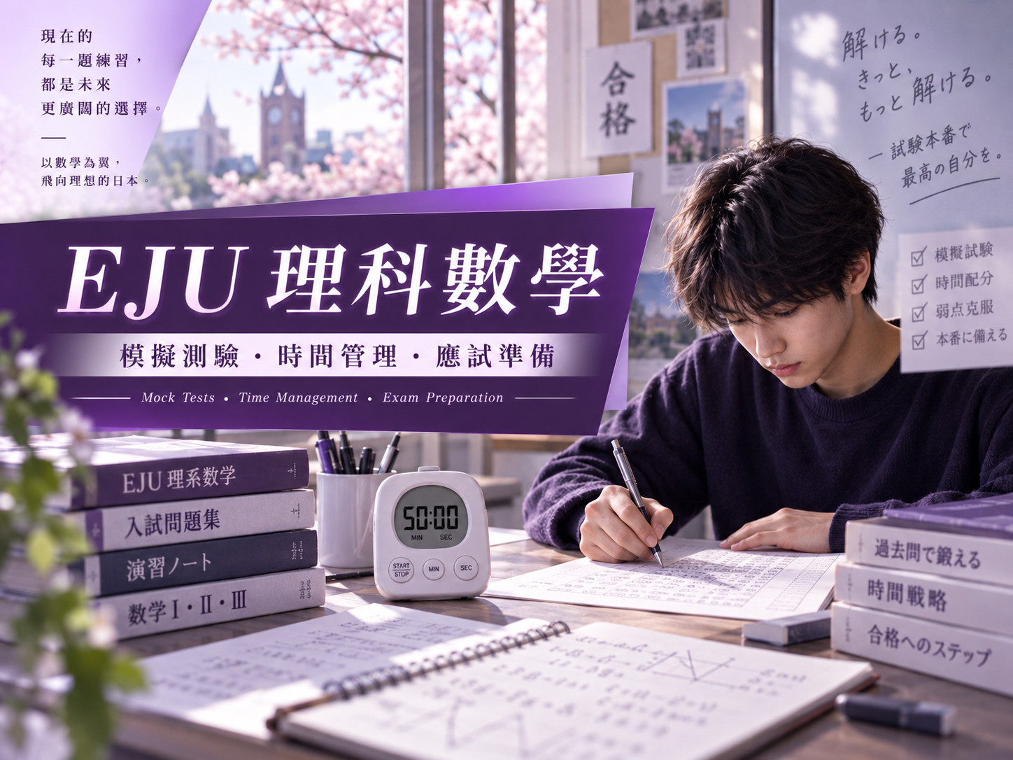 EJU理科數學模擬考