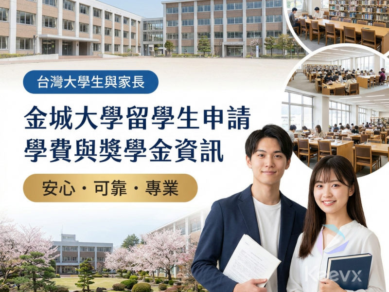 金城大學 2027 留學生募集要項｜台灣考場、申請資格、學費與獎學金整理